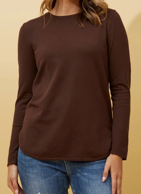 BELVIE SOLID KNIT JUMPER